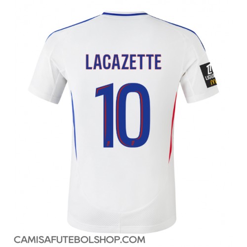 Camisa de time de futebol Olympique Lyonnais Alexandre Lacazette #10 Replicas 1º Equipamento 2024-25 Manga Curta